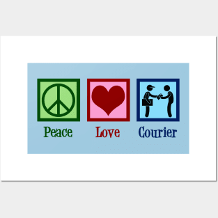 Peace Love Courier Posters and Art